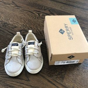 Toddler Sperry Size 7 Crest Junior Metallic